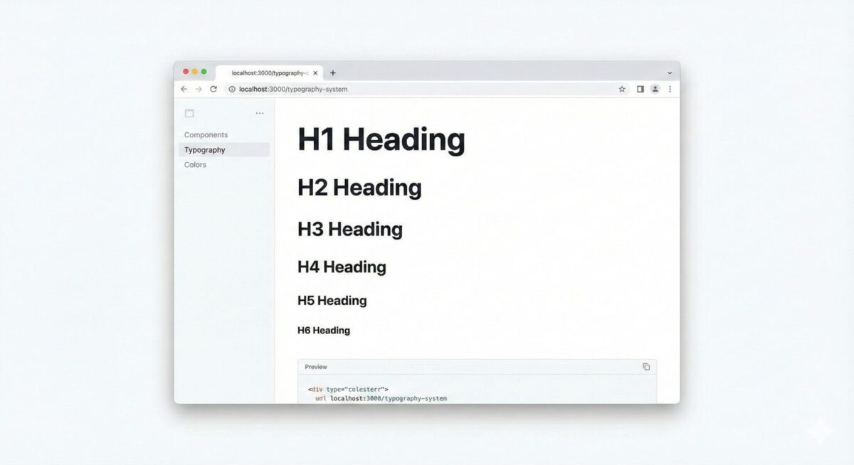 HTML mein h1 se h6 tak headings ka visual size comparison