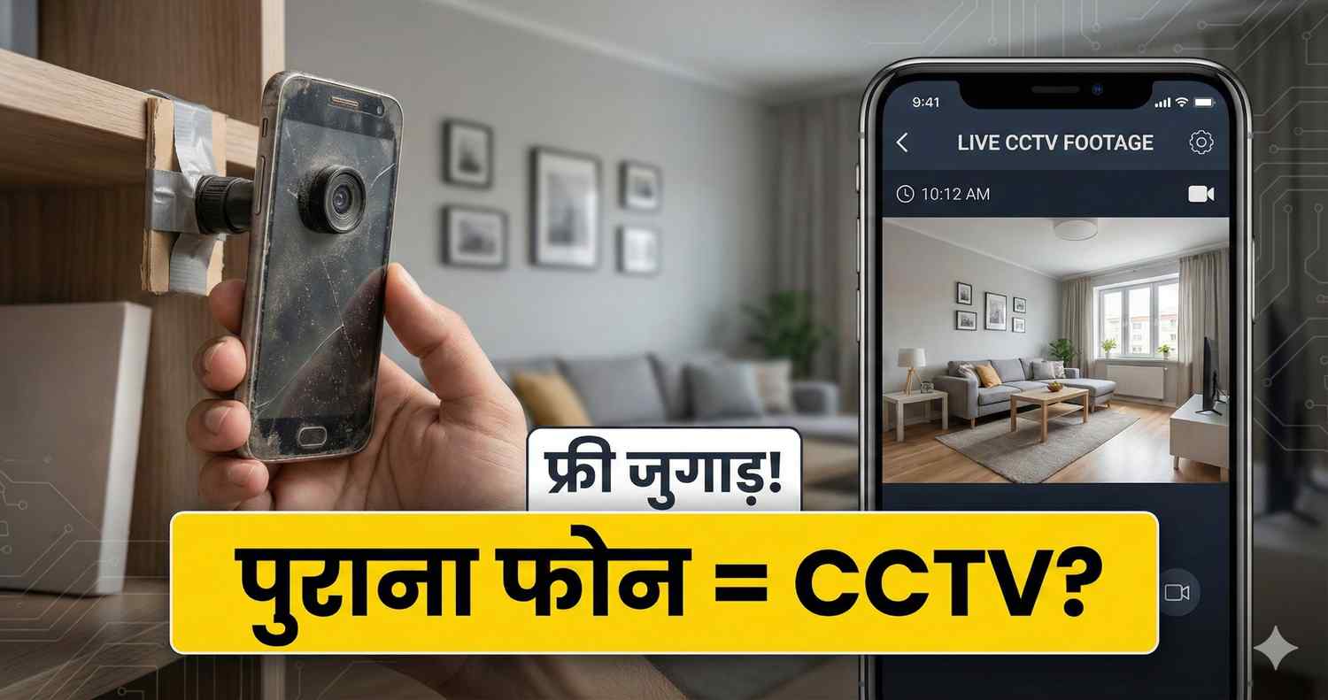 Old smartphone used as CCTV security camera at home for free using camera apps